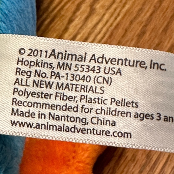 Animal Adventure Tropical Frog Stuffed Toy Neon Multicolored Stuffed Animal - Picture 4 of 4